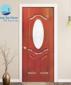 CỬA GỖ HDF VENEER MẪU TS 3go - Xoan Đào