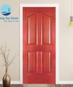 CỬA GỖ HDF VENEER MẪU TS 4A- Căm Xe
