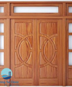 Cửa gỗ tự nhiên - gỗ căm xe TS M1